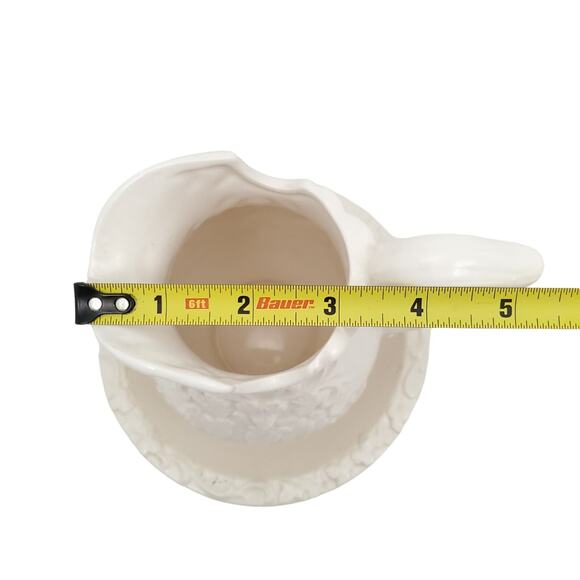 6" Vintage Inarco Japan Small Pitcher and Saucer E-4094 Cream Color - Picture 11 of 14